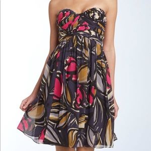 Donna Morgan empire silk party wedding dress